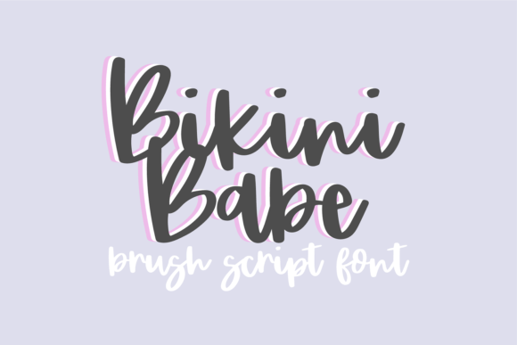 Bikini Babe: A Playful Brush Font for Creative Designs