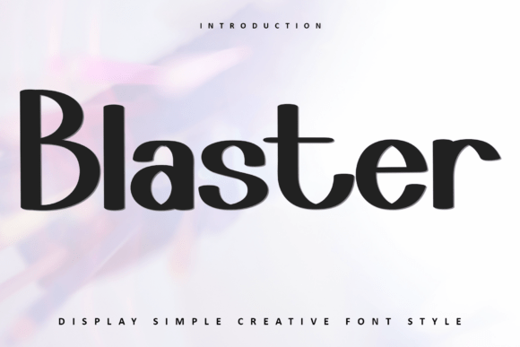 Blaster: A Festive Typeface for Cheerful Designs