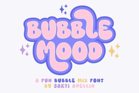 Bubble Mood: A Playful Handcrafted Font for Creative Projects
