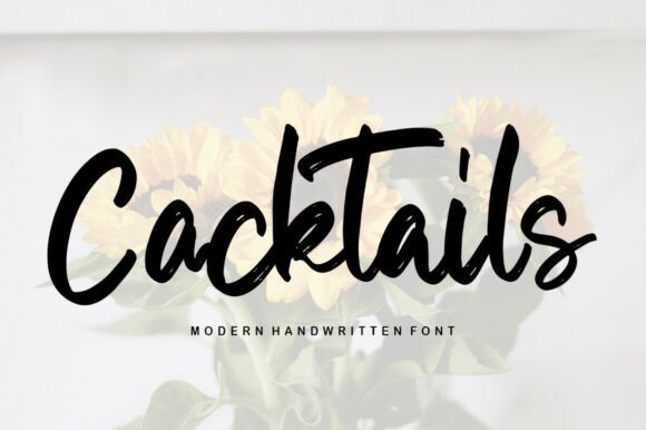 Cocktails: A Sweet Handwritten Font for Charming Designs