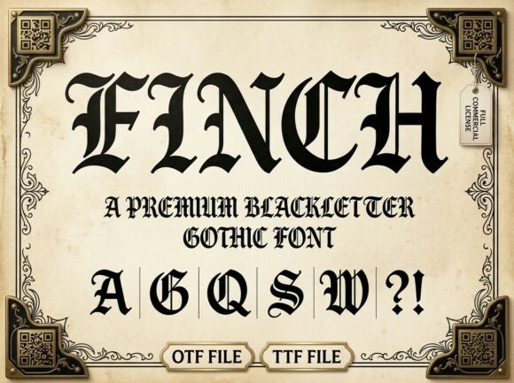 Command Attention with Finch: A Gothic Font Reimagined