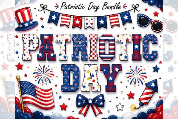 Create Bold Designs with the Patriotic Day Alphabets & Letters Pack