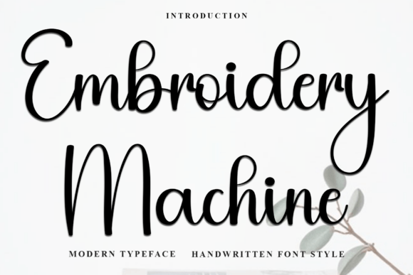 Discover the Charm of the Embroidery Machine Font