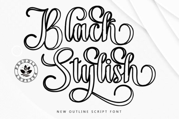 Discover the Elegance of Black Stylish Outline