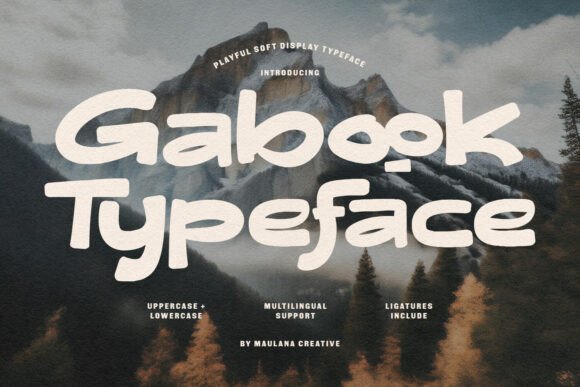 Gabook: A Warm, Expressive Typeface for Creative Projects