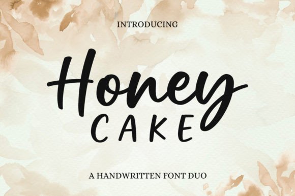 Honey Cake: A Sweet Handwritten Font for Elegant Designs