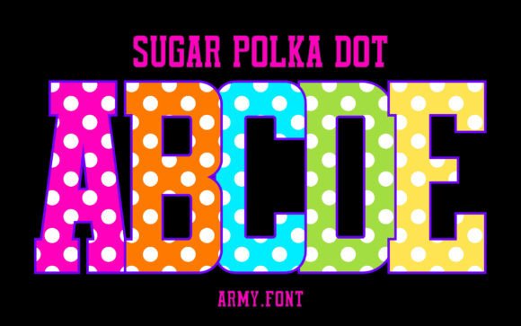Inject Vibrancy with the Sugar Polka Dot Typeface