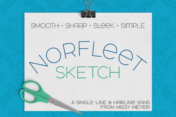 Norfleet Sketch: The Elegant Single-Line Sans-Serif Font