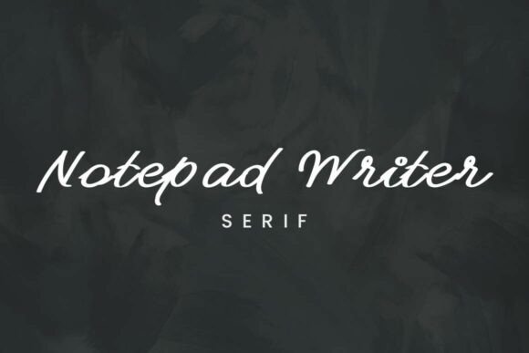 Notepad Writer: Authentic Casual Script for Modern Design
