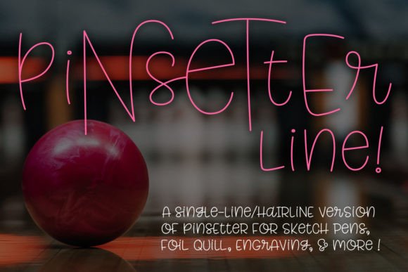 Pinsetter Line: A Versatile Single-Line Font for Modern Creators