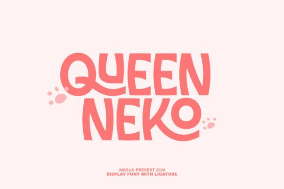 Queen Neko: A Charming Display Font for Creative Projects