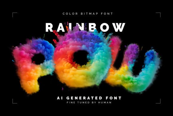 Rainbow Pow: A Vibrant Smoky Display Font