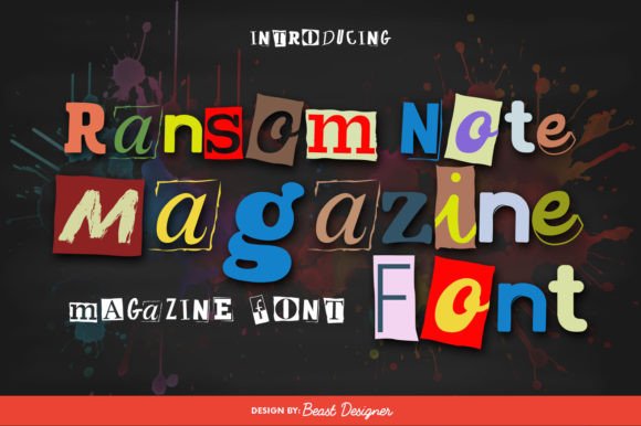 Ransom Note Magazine: Bold Type for Creative Projects