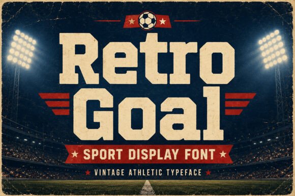 Retro Goal: The Vintage Display Font for Athletic Branding