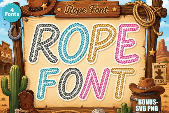 Rope: A Stylish Script Font for Western Designs