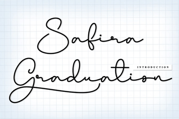 Safira Graduation: A Sophisticated Script Font for Artisanal Branding
