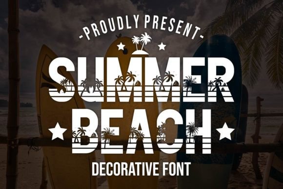 Summer Beach: A Playful Typeface for Sunny Designs