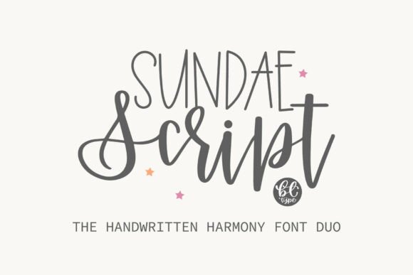 Sundae Script Duo: The Sweet Handwritten Font Pairing