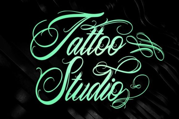 Tattoo Studio: A Modern Blackletter Font for Edgy Designs