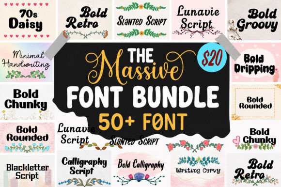 The Massive Mega Bundle: Your Ultimate Typography Collection