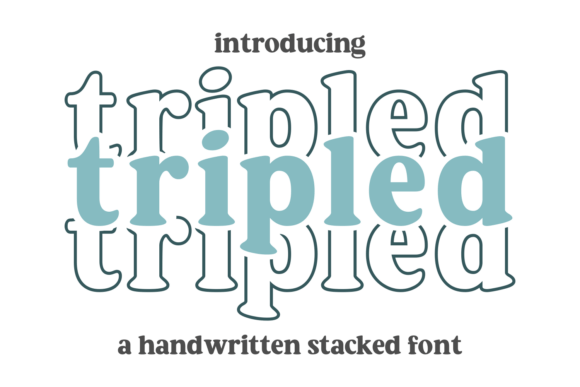 Tripled: A Playful, Layered Font for Creative Designs
